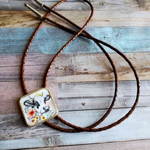 Handmade Western Bolo Tie Western necklace Cowgirl Western Boho Rodeo co…
